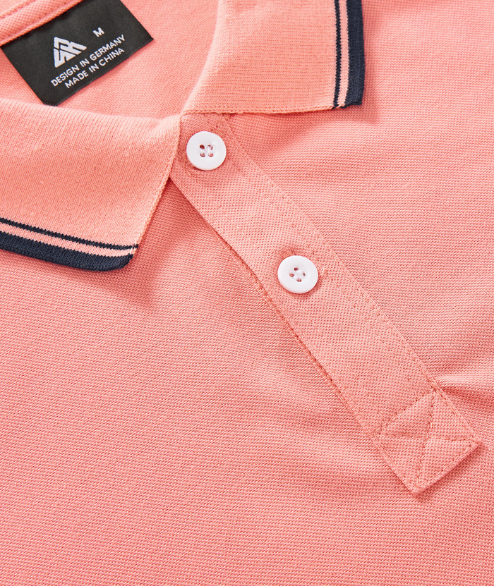 ZITY Men's Solid Color Slim Fit Golf Polo Shirt-CUMPO02668