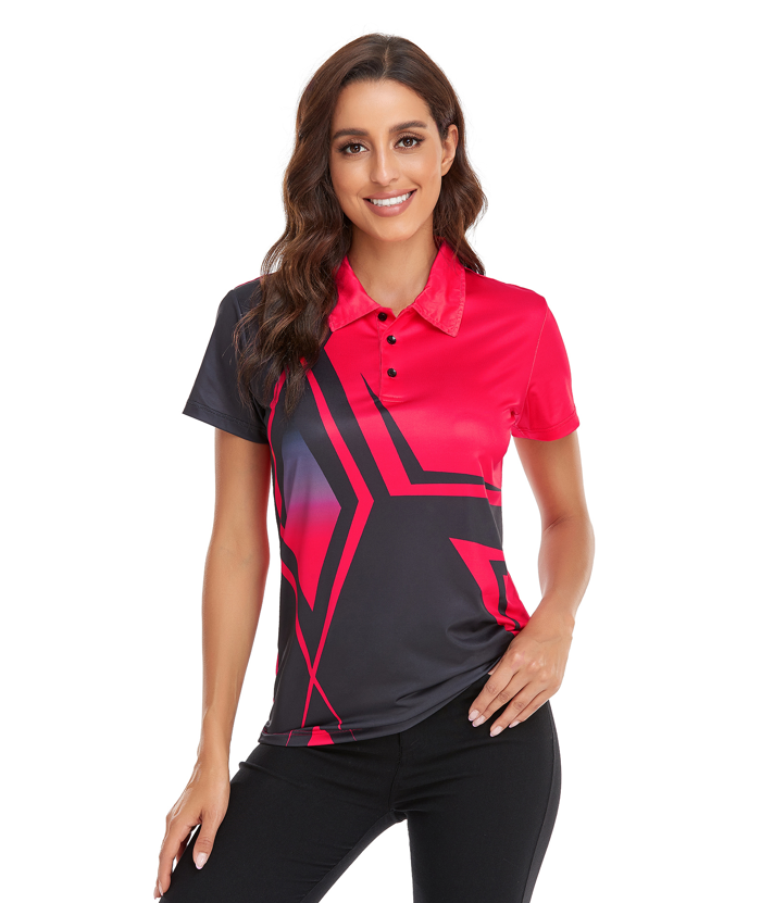 ZITY Women's Sports Slim Fit Quick Dry Gold Polo Shirt-CFWZZ00010