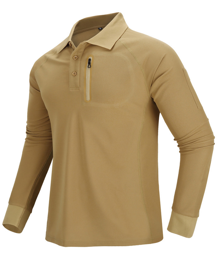 ZITY Men's Long Sleeve Quick-Dry Tactical Polo Shirt For Outdoor Hunting-ZPK000770 | Zitysports