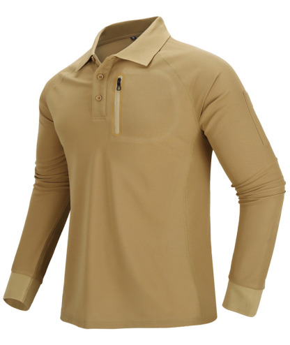 ZITY Men's Long Sleeve Quick-Dry Tactical Polo Shirt For Outdoor Hunting-ZPK000770 | Zitysports