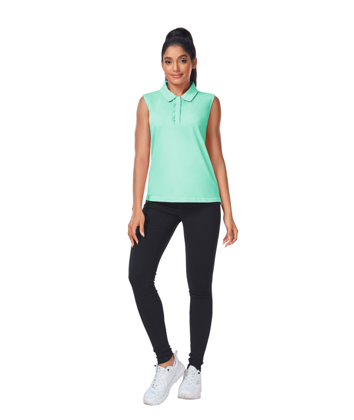 ZITY Women's Sleeveless UPF 50+ Sun Protection Golf Shirt-ZPK008259 | Zitysports