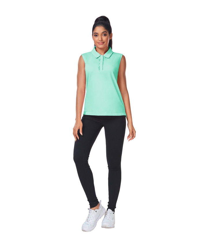 ZITY Women's Sleeveless UPF 50+ Sun Protection Golf Shirt-ZPK008259 | Zitysports
