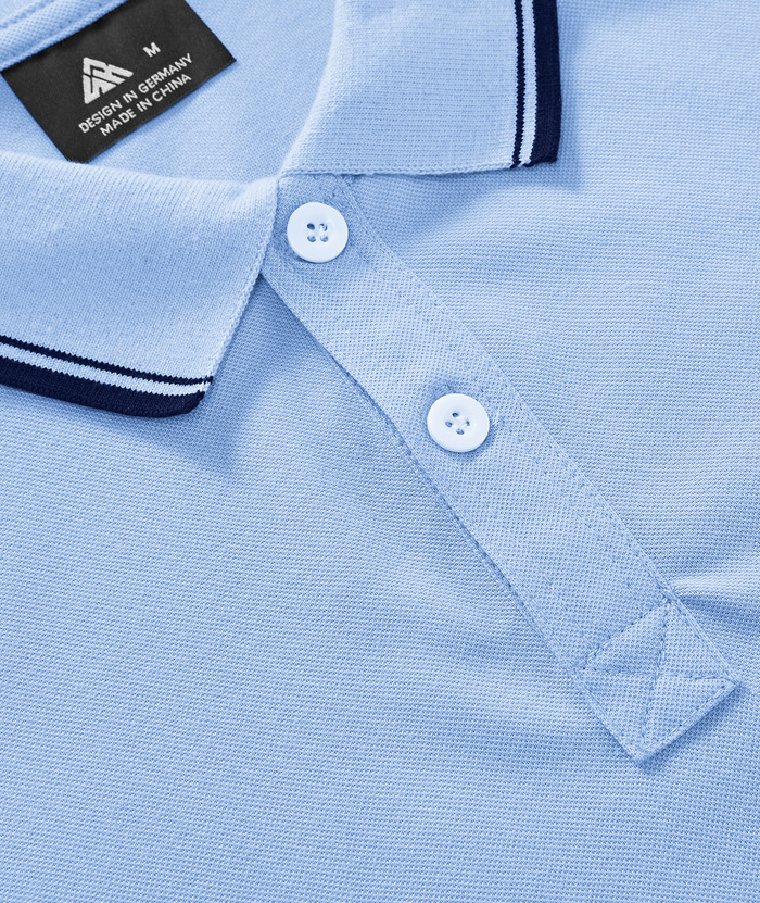 ZITY Men's Solid Color Slim Fit Golf Polo Shirt-CUMPO02668