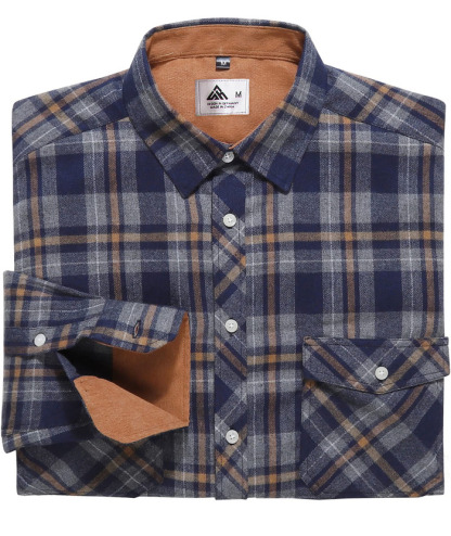 ZITY Men's Plaid Button Up Shirt with Flap Pocket Spring Fall Top-ZPK006565 | Zitysports