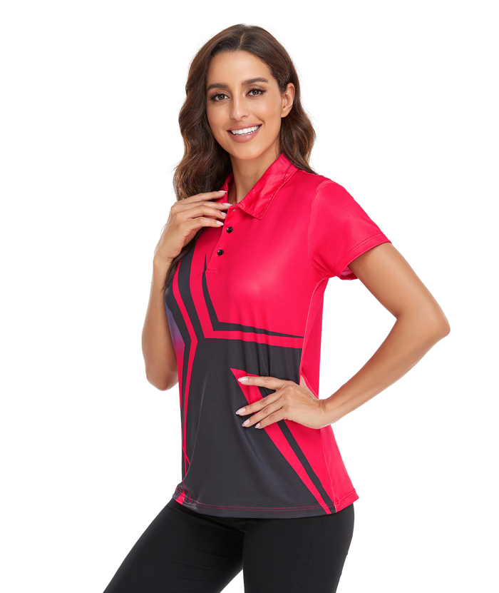 ZITY Women's Sports Slim Fit Quick Dry Gold Polo Shirt-CFWZZ00010