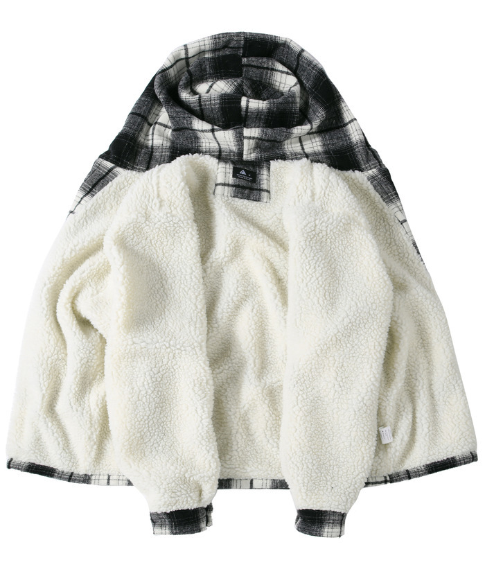 ZITY Men's  Sherpa Lined Soft Warm  Plaid Hooide Jacket-ZPK006045|Zitysports