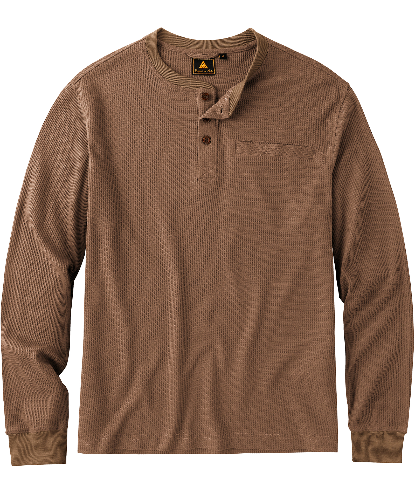 ZITY Men's Button Up Long Sleeve Slim Fit Henley Shirt-CUMLS03492