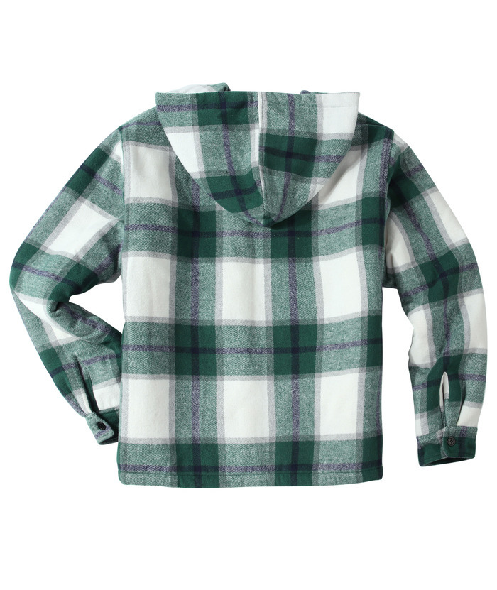 ZITY Men's  Sherpa Lined Soft Warm  Plaid Hooide Jacket-ZPK006045|Zitysports