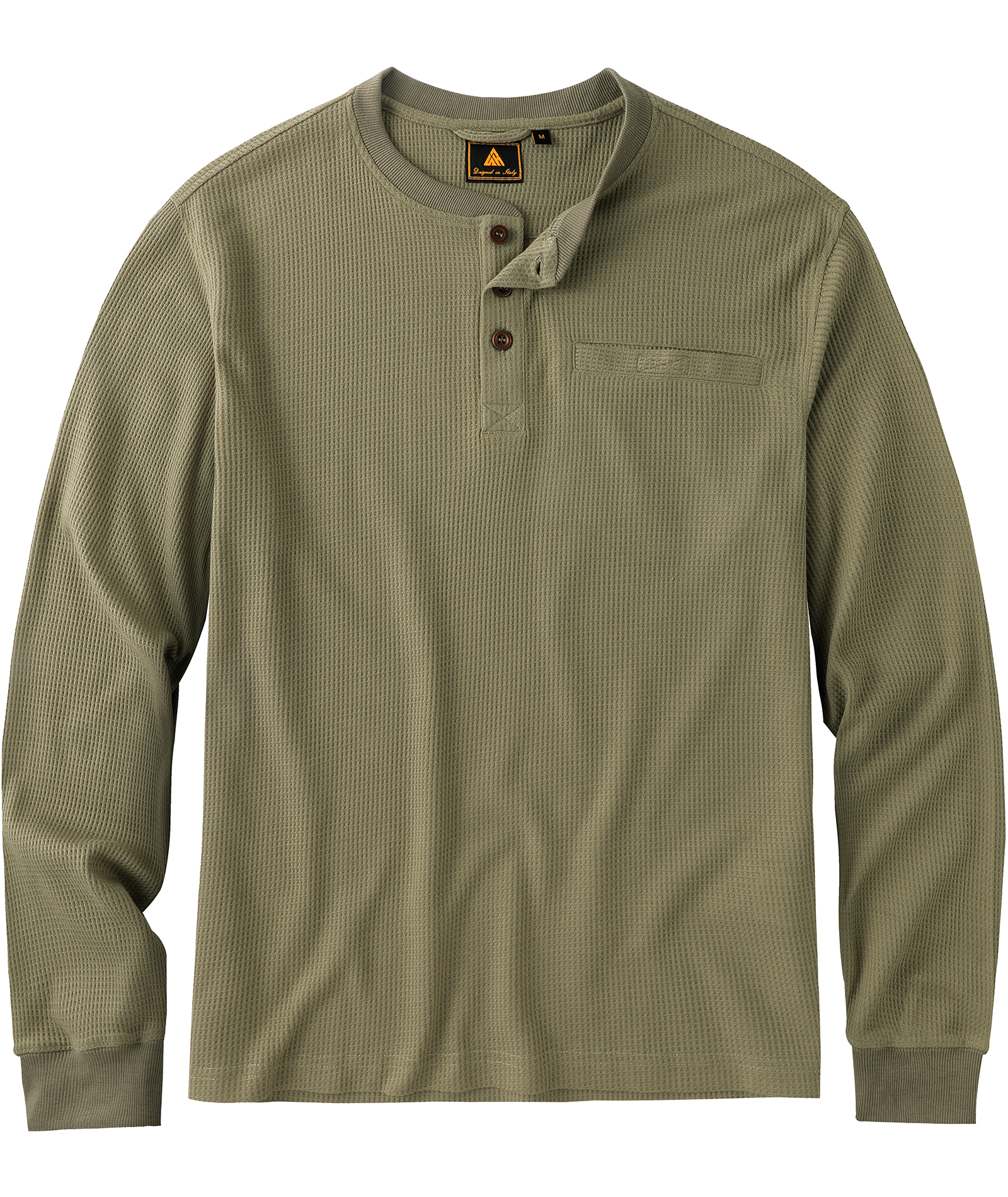 ZITY Men's Button Up Long Sleeve Slim Fit Henley Shirt-CUMLS03492