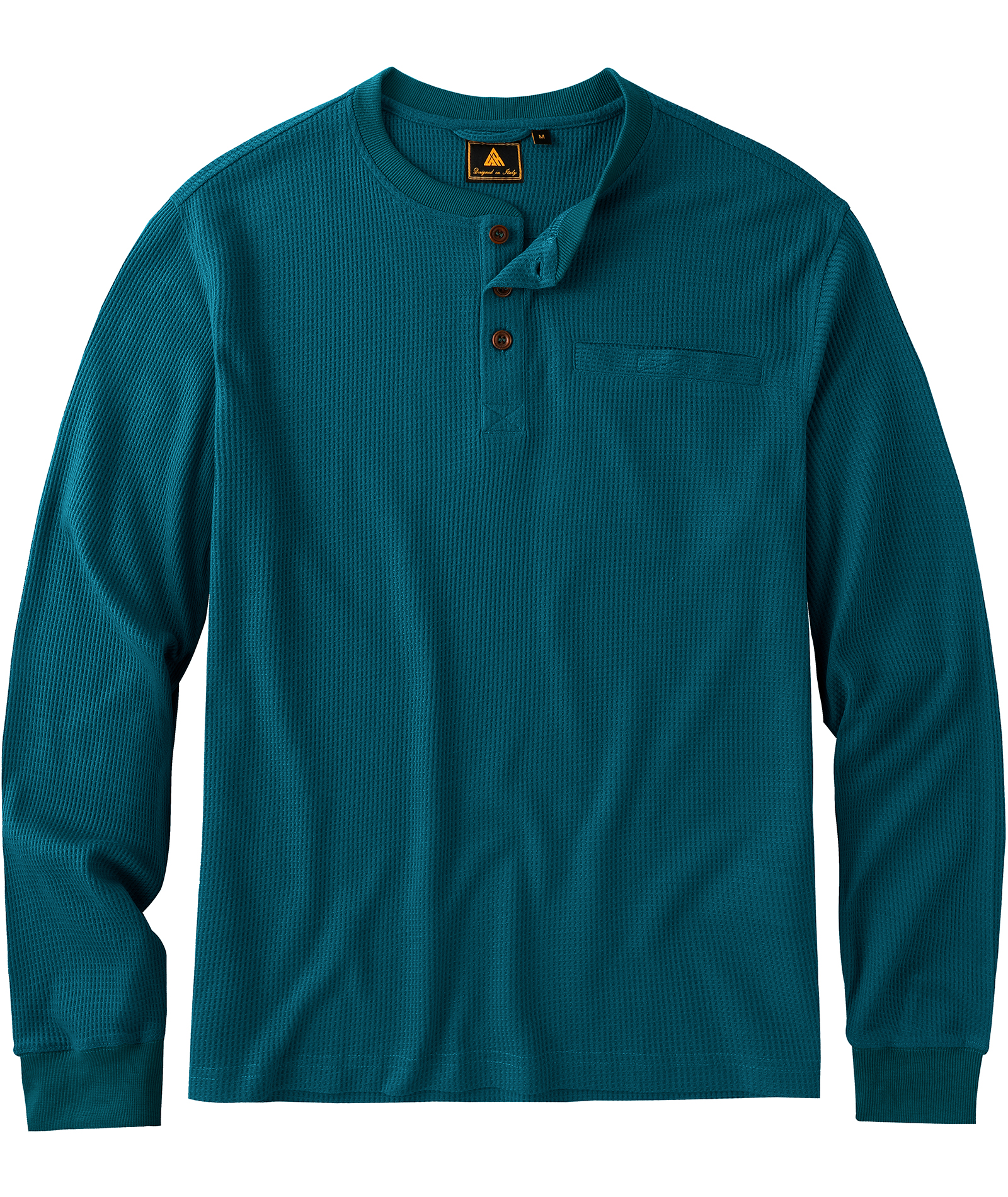 ZITY Men's Button Up Long Sleeve Slim Fit Henley Shirt-CUMLS03492