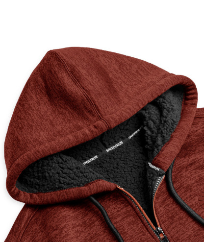 ZITY Men's Warm Fleece Solid Color Casual Zip Up Hoodie-ZPK005323 | Zitysports