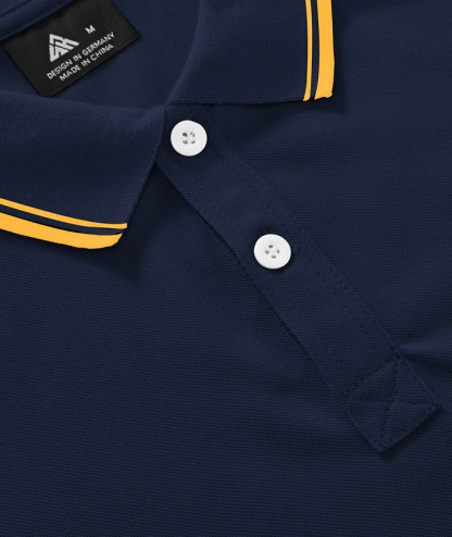 ZITY Men's Solid Color Slim Fit Golf Polo Shirt-CUMPO02668