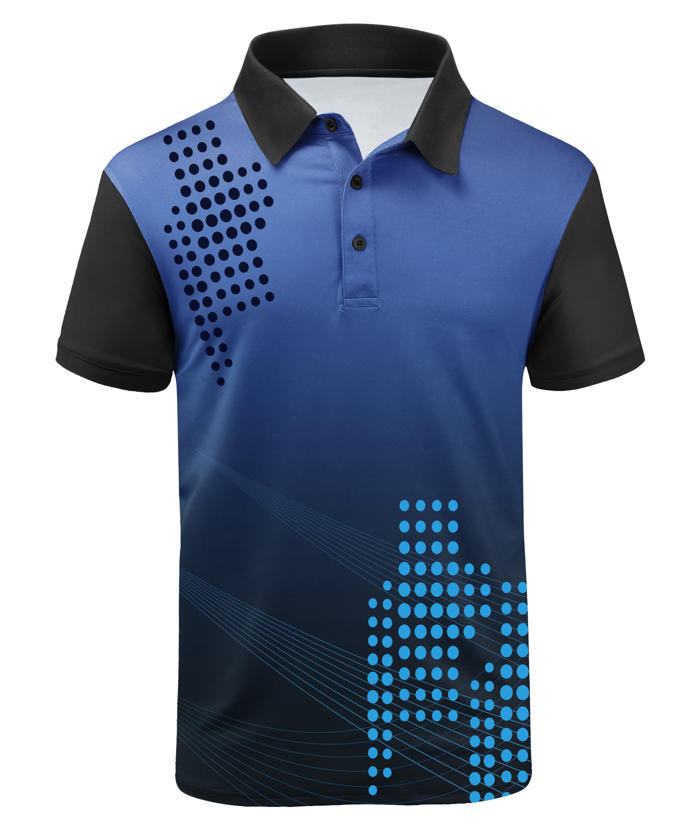 ZITY Men's Printed Casual Summer Dri Fit Sports Polo Shirt-APOH700039