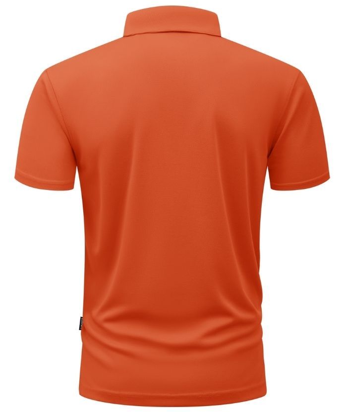 ZITY Men's Button Up Slim Fit Polo Shirt-CUMPO05188