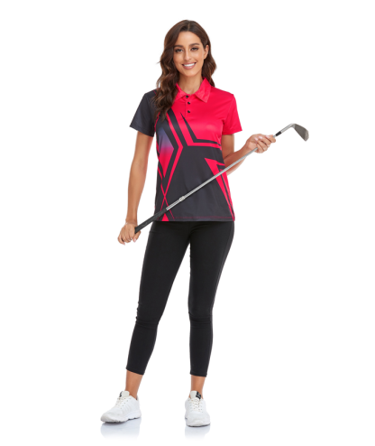 ZITY Women's Sports Slim Fit Quick Dry Gold Polo Shirt-CFWZZ00010