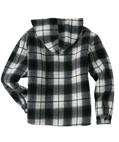ZITY Men's  Sherpa Lined Soft Warm  Plaid Hooide Jacket-ZPK006045|Zitysports