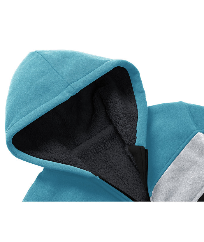 ZITY Boy's Collar Fleece Zip Up Hoodie-ZPK005858 | Zitysports