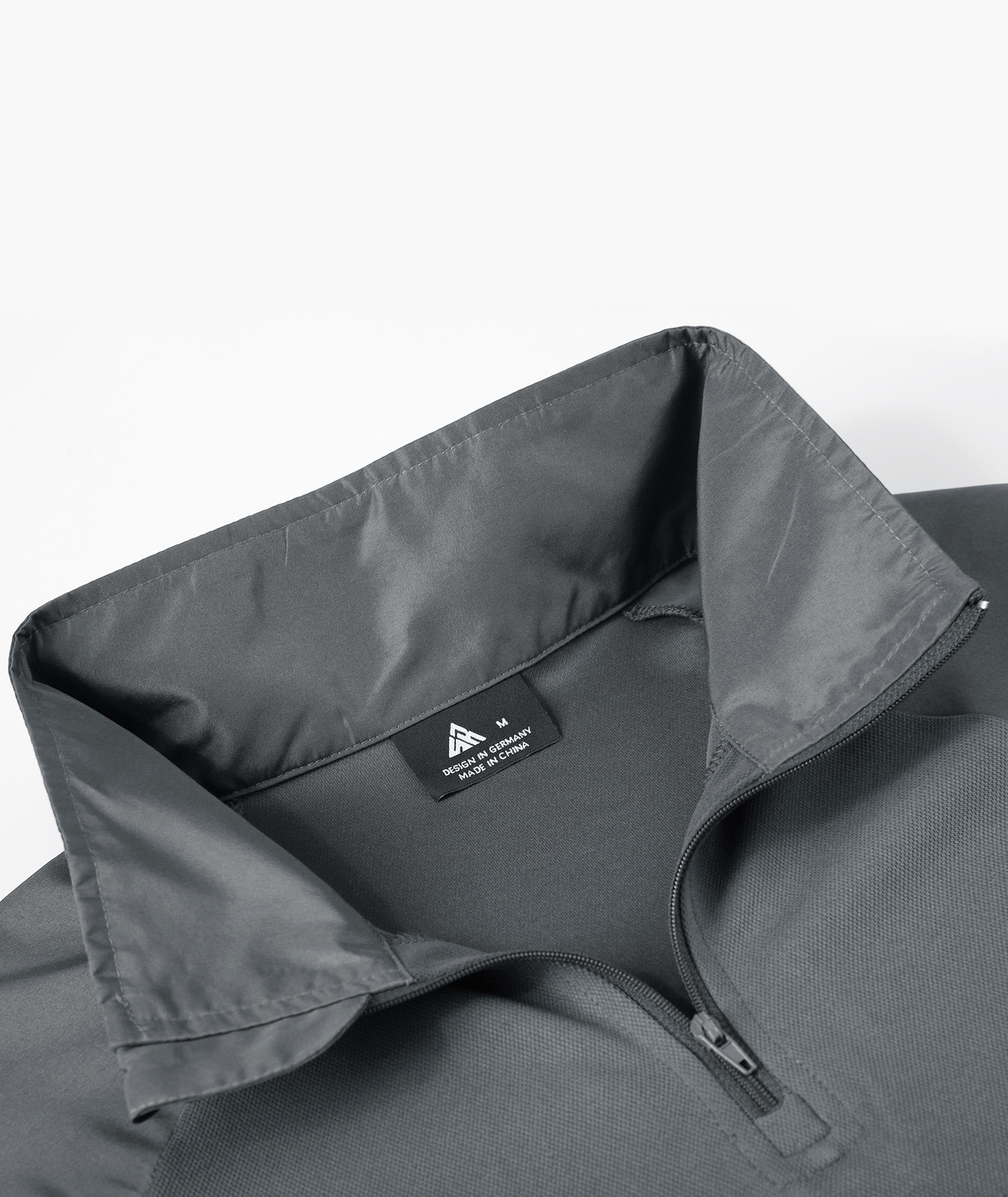 ZITY Men's Quarter Zip Up Long Sleeve Polo Shirt-CFMPO00042