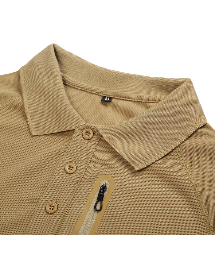 ZITY Men's Long Sleeve Quick-Dry Tactical Polo Shirt For Outdoor Hunting-ZPK000770 | Zitysports