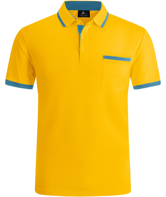 ZITY Men's Slim Fit Sports Short Sleeved with Pocket Polo Shirt-ZPK007922 | Zitysports