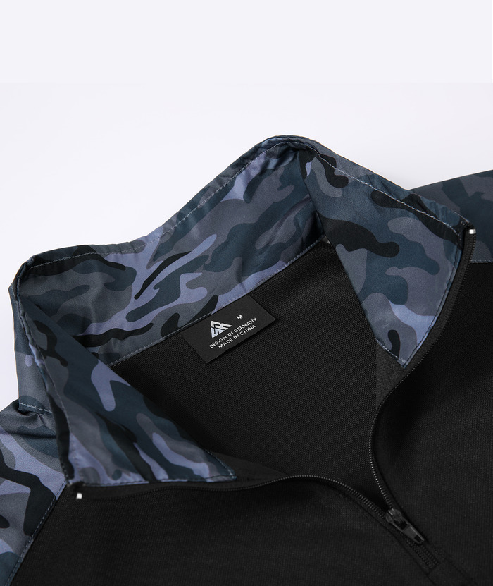 ZITY Men's Long Sleeve Quick Dry Camouflage Military Polo Shirt-ZPK005326 | Zitysports