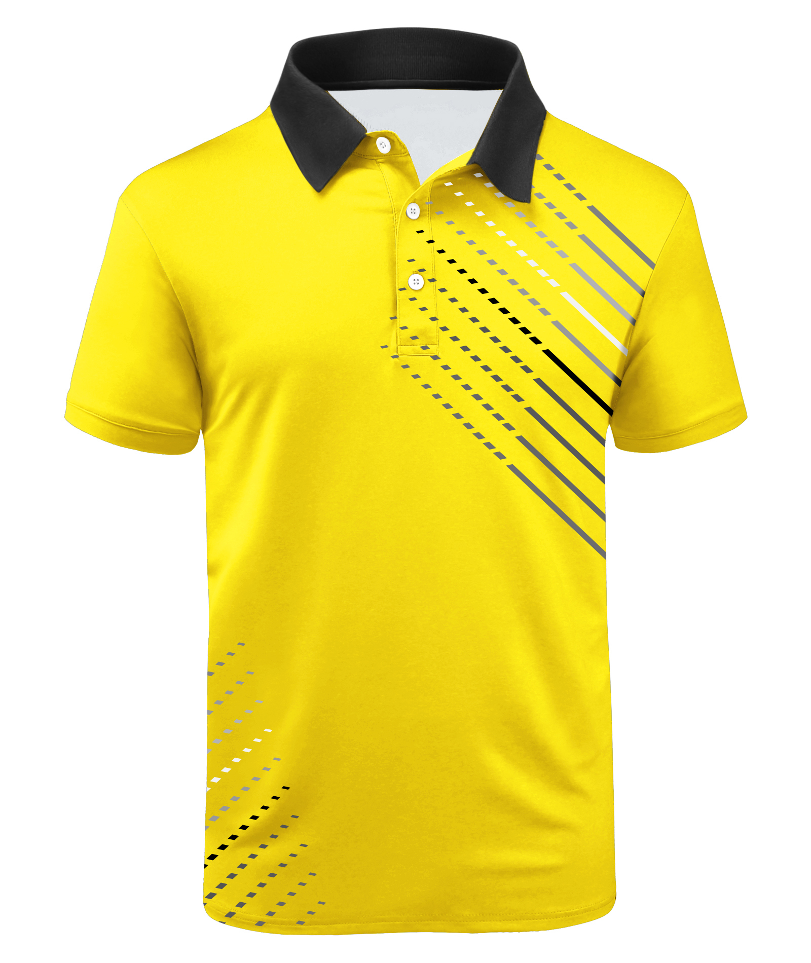 ZITY Men's Button Up Moisture Wicking Golf Polo Shirt-APOH700047