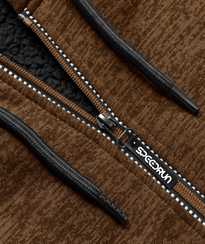 ZITY Men's Warm Fleece Solid Color Casual Zip Up Hoodie-ZPK005323 | Zitysports