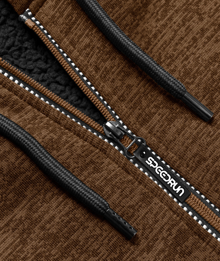 ZITY Men's Warm Fleece Solid Color Casual Zip Up Hoodie-ZPK005323 | Zitysports