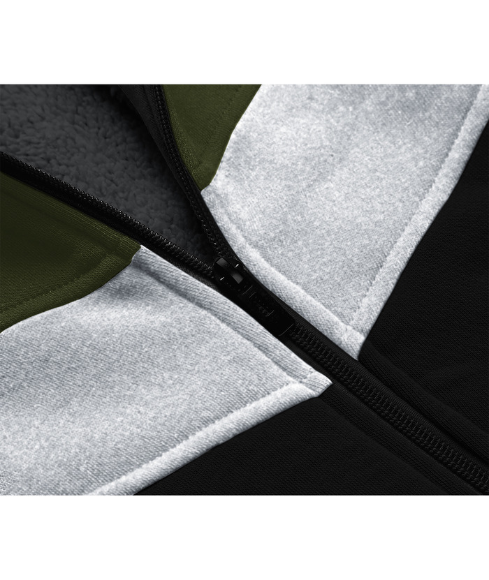 ZITY Boy's Collar Fleece Zip Up Hoodie-ZPK005858 | Zitysports