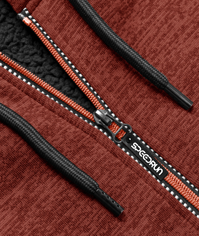 ZITY Men's Warm Fleece Solid Color Casual Zip Up Hoodie-ZPK005323 | Zitysports