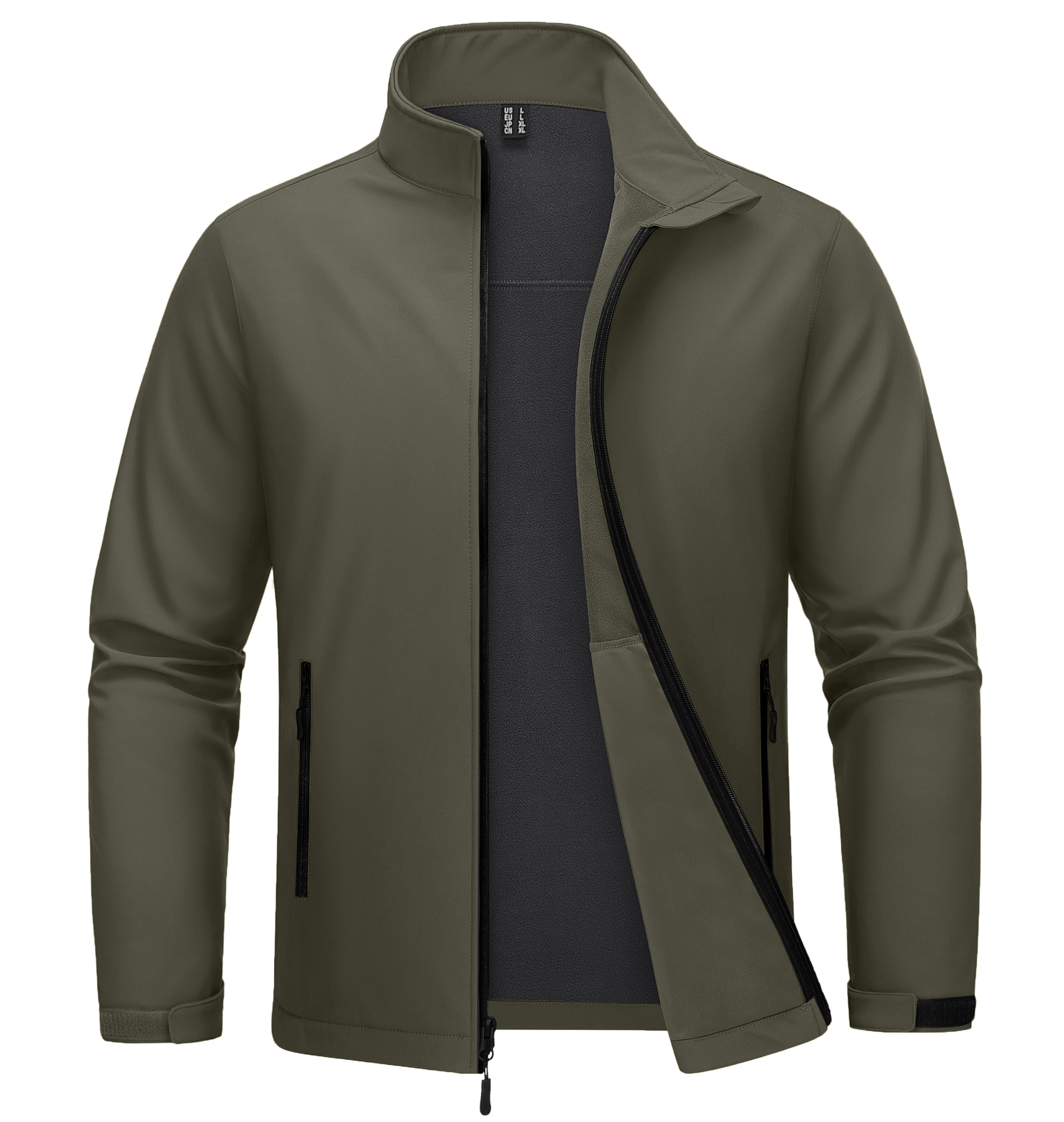 ZITY Men's Waterproof Fleece Lined Softshell Jacket-CEMJA06342
