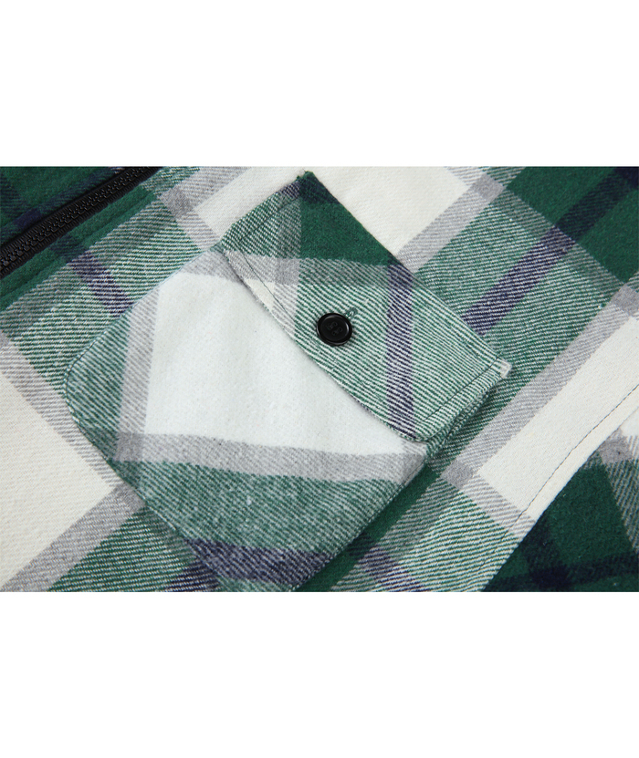 ZITY Men's  Sherpa Lined Soft Warm  Plaid Hooide Jacket-ZPK006045|Zitysports