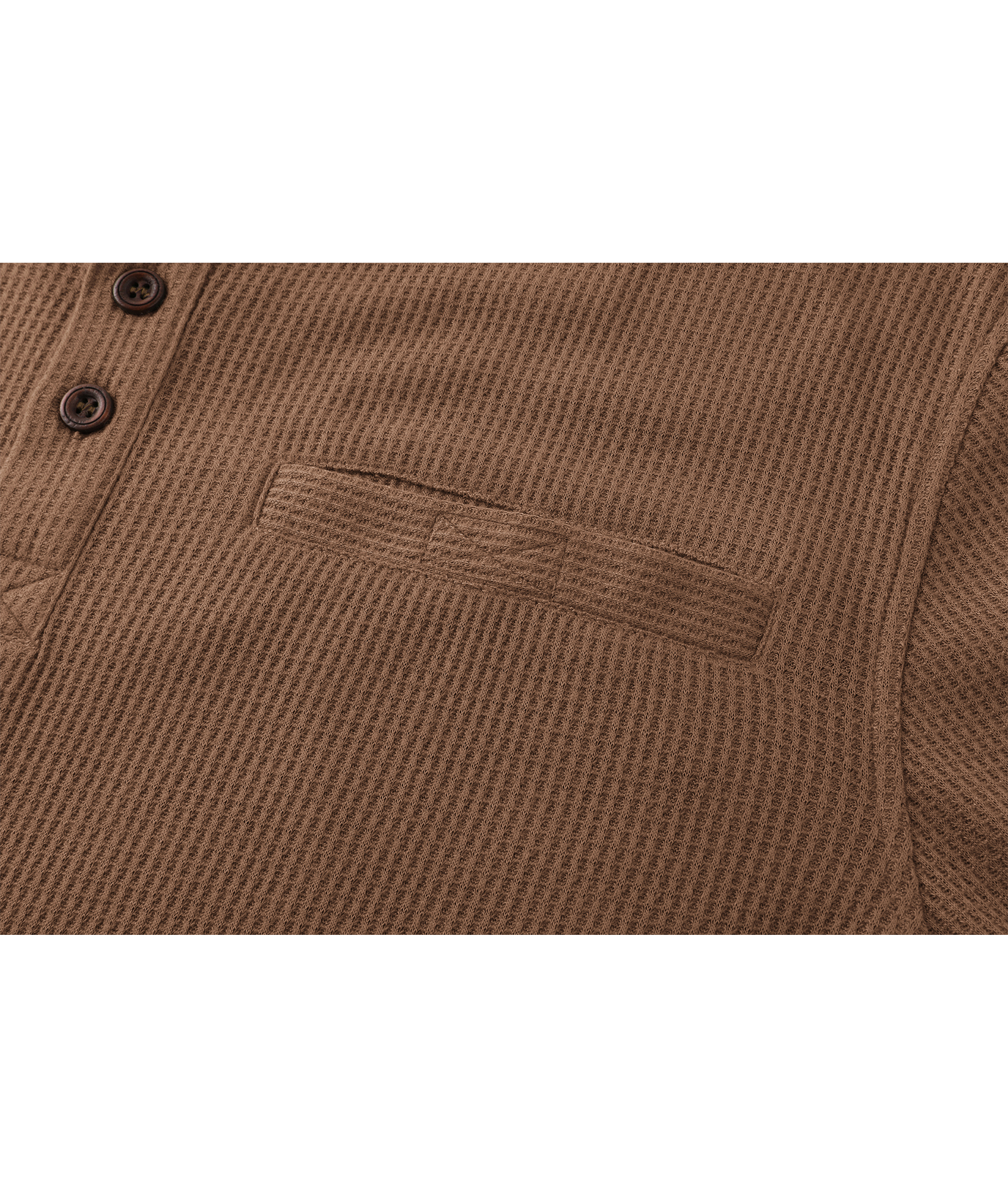 ZITY Men's Button Up Long Sleeve Slim Fit Henley Shirt-CUMLS03492