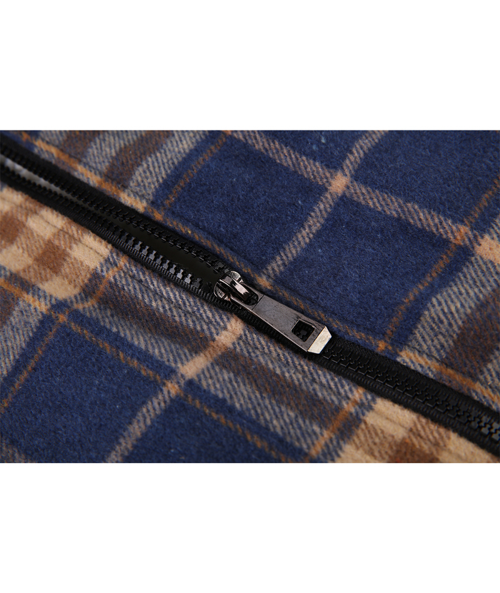 ZITY Men's Sherpa Lined Soft Warm Plaid Hooide Jacket-ZPK006045|Zitysports