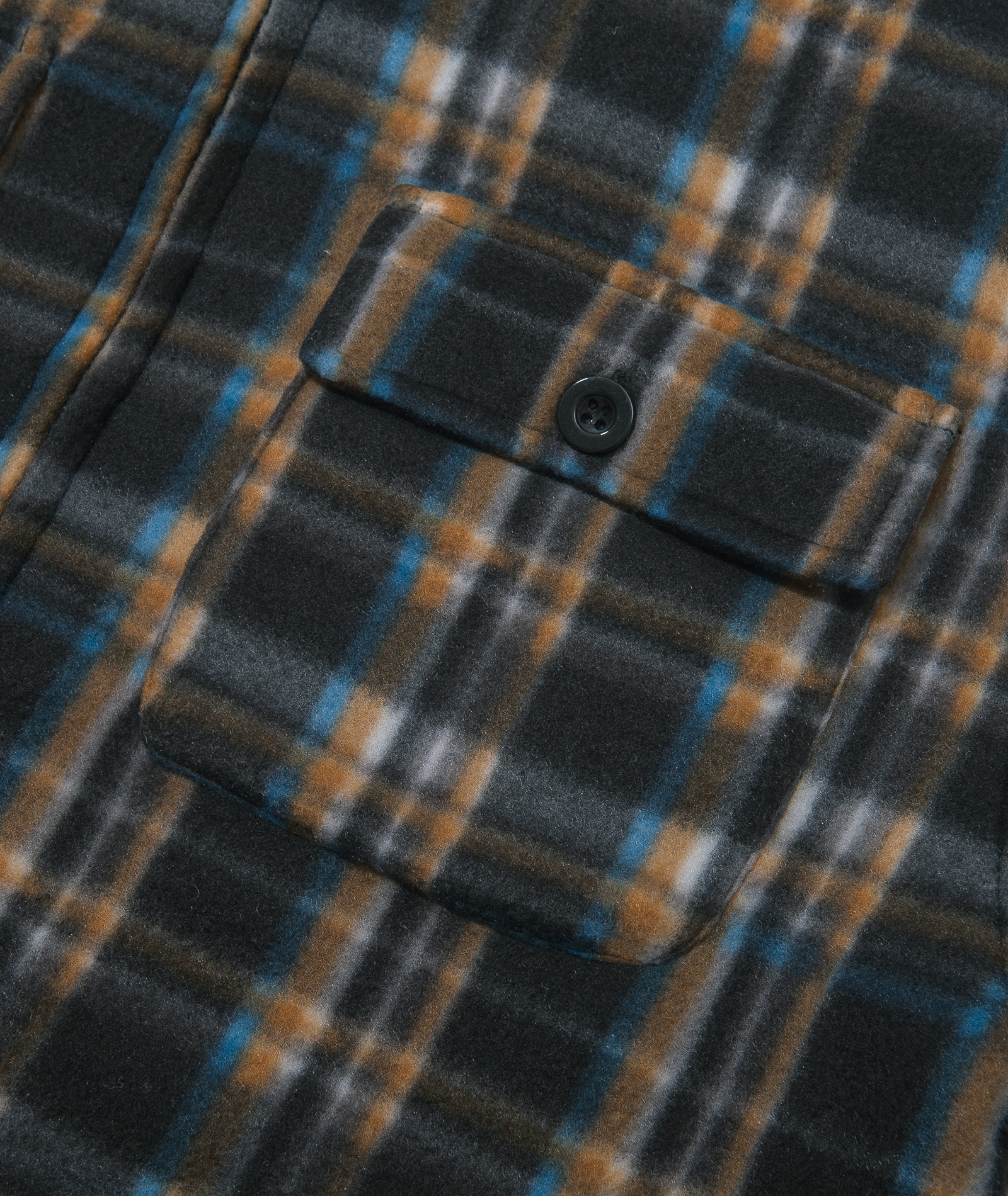 ZITY Men's Long Sleeve Full Zipper Fleece Plaid Hoodie-CFMGF00001