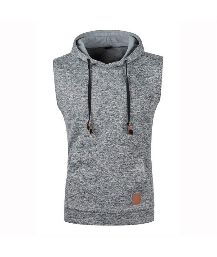 Men's Sleeveless Hooded Sport Vest Casual Hoodie-ZPK007596 | Zitysports