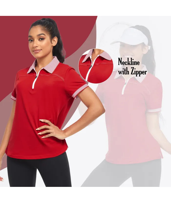 ZITY Women's Moisture Wicking Golf Shirt Slim Fit Casual Polo Shirt-ZPK001797 | Zitysports