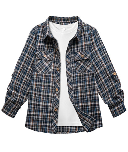 ZITY Men's Long Sleeve Casual Button Down Plaid Flannel Shirt-ZPK005339 | Zitysports
