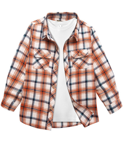 ZITY Men's Long Sleeve Casual Button Down Plaid Flannel Shirt-ZPK005339 | Zitysports