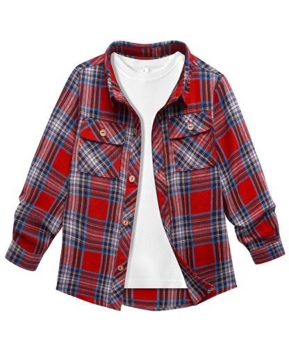 ZITY Men's Long Sleeve Casual Button Down Plaid Flannel Shirt-ZPK005339 | Zitysports
