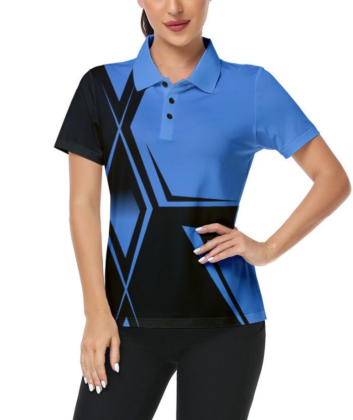 ZITY Women's Sports Slim Fit Quick Dry Gold Polo Shirt-CFWZZ00010