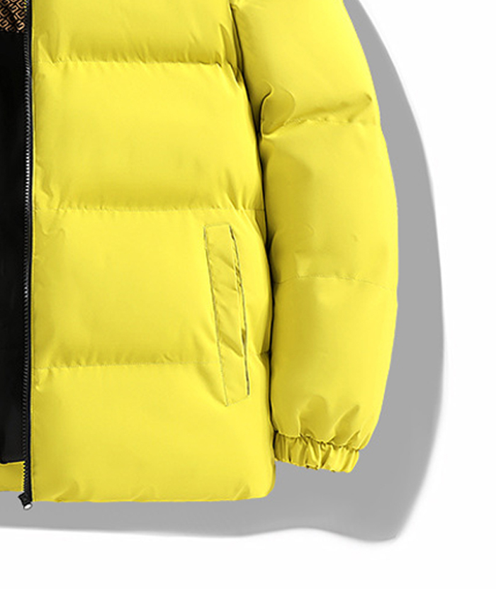 ZITY Men's Casual Full Zip Up Stand Collar Puffer Jacket- DUMFC05561