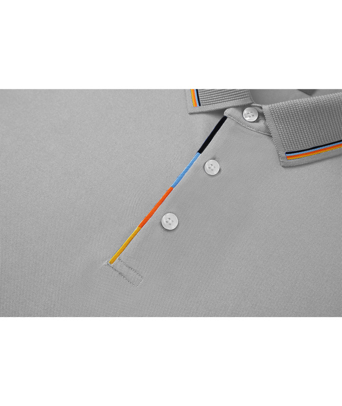 Men's Solid Color Slim Fit Performance Polo Shirt-ZPK007837