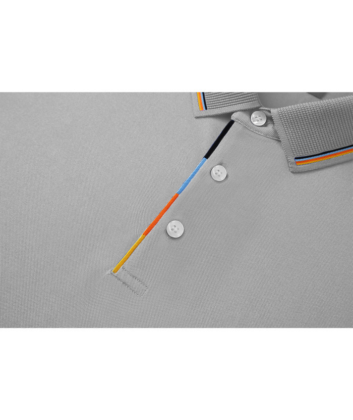 Men's Solid Color Slim Fit Performance Polo Shirt-ZPK007837