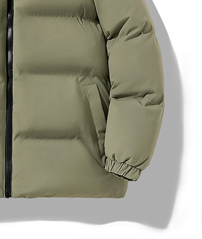 ZITY Men's Casual Full Zip Up Stand Collar Puffer Jacket- DUMFC05561