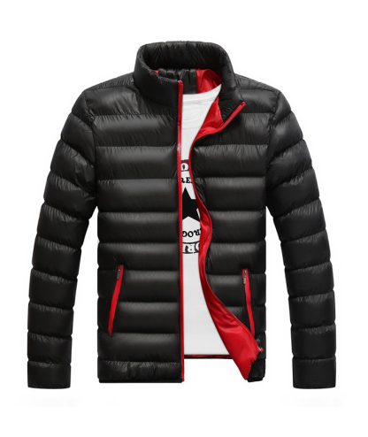 ZITY Men's Full Zipper Long Sleeve Sports Puffer Jacket- DUMCO05567
