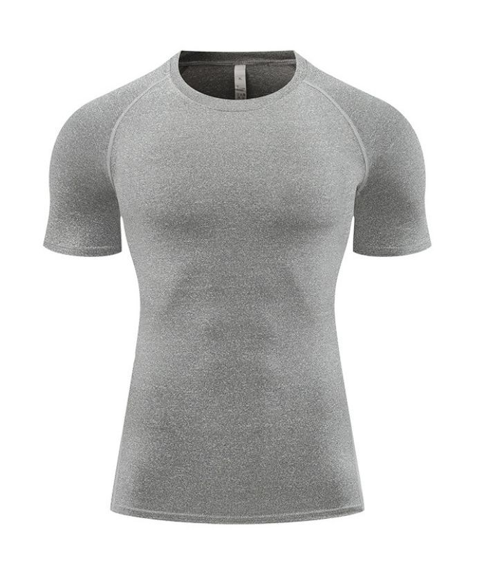 ZITY Men's Solid Color Athletic Dri Fit Compression T-Shirt-DUMTS05984