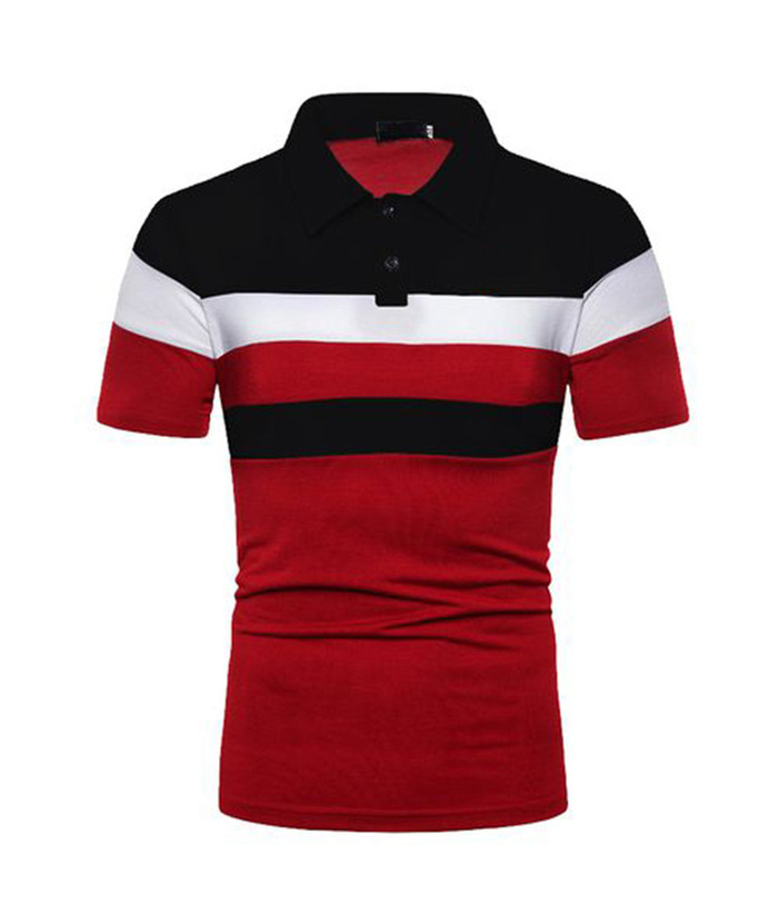 ZITY Men's Slim Fit Summer Golf Lapel Polo Shirt