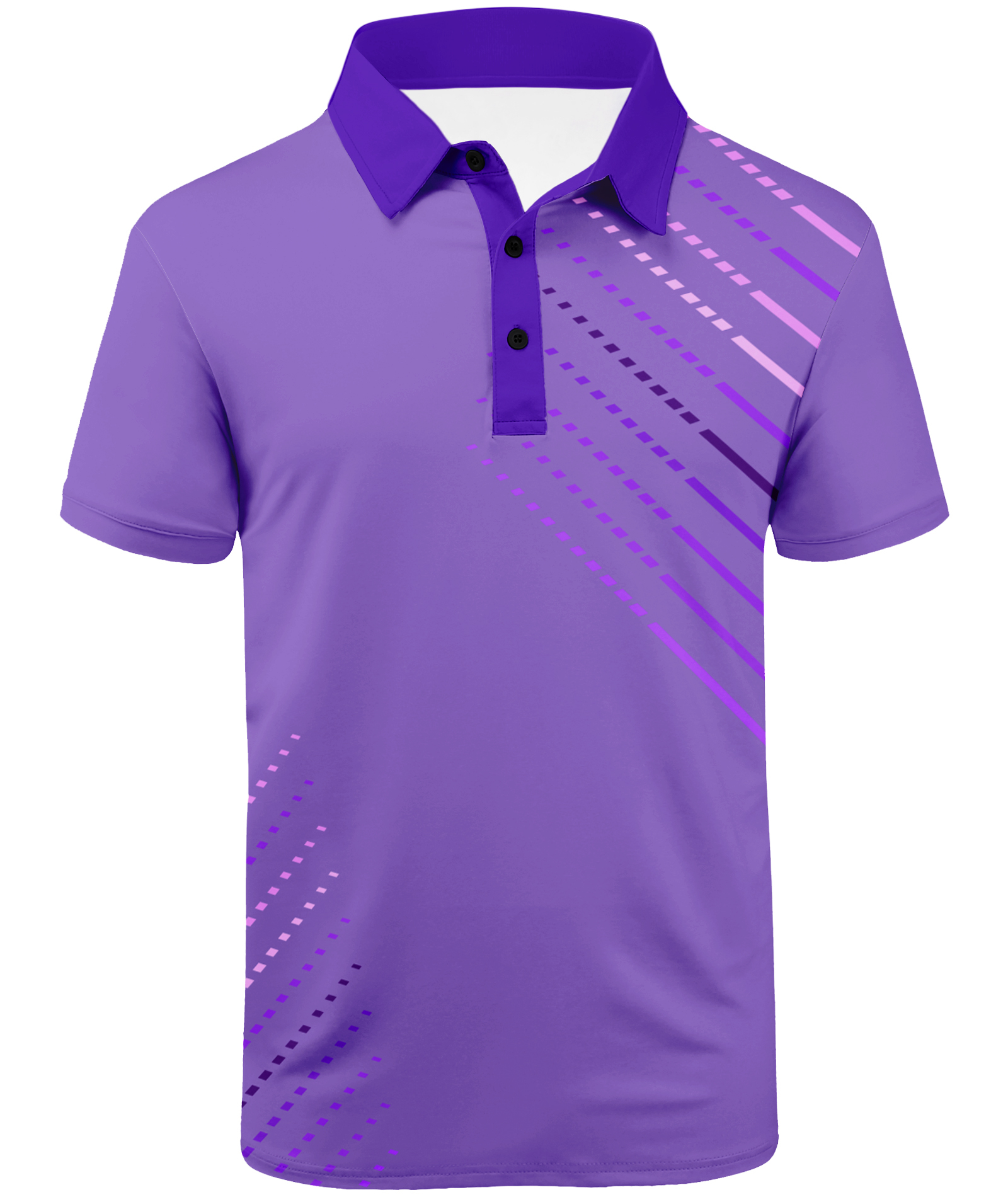 ZITY Men's Button Up Moisture Wicking Golf Polo Shirt-APOH700047
