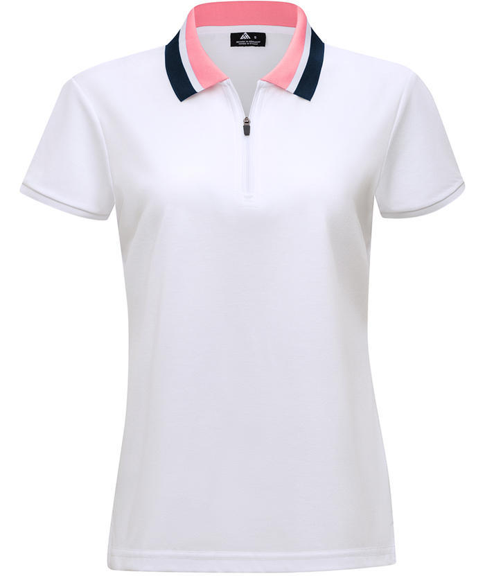 White slim fit casual polo - Women's breathable sports top